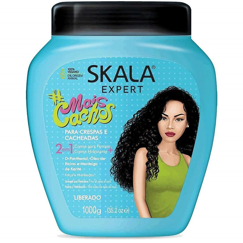 Skala Expert Mais Cachos & Passion Fruit PatauĆ” Oil Cream Set for Curly Haircare Vegan 35.27 Oz Each Moisturizing & Styling Products