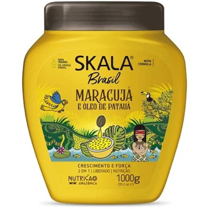Skala Expert Mais Cachos & Passion Fruit PatauĆ” Oil Cream Set for Curly Haircare Vegan 35.27 Oz Each Moisturizing & Styling Products