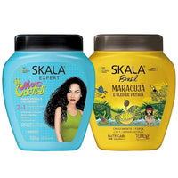 Skala Expert Mais Cachos & Passion Fruit Patauá Oil Cream Set for Curly Haircare Vegan 35.27 Oz Each Moisturizing & Styling Products